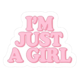 I'm just girl text