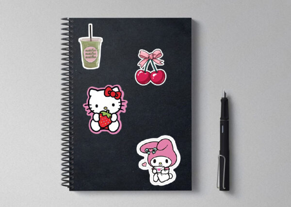 Notebook mockup(matcha+stawberry+melody+cherry)