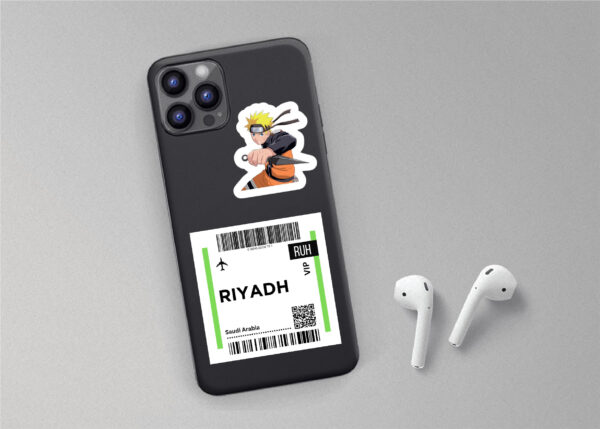 Riyadh Boarding Pass - Sticker - Image 2