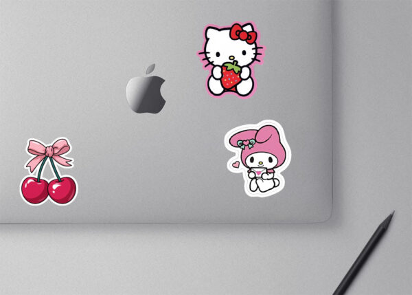 close laptop mockup(stawbeery+melody+cherry)